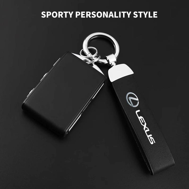 Metal Leather Car Keychain Car Key Ring Custom Gift With Logo For Lexus FSPORT LBX NX RX 350h 450h ES UX 300e GS GX IS LS LX CT