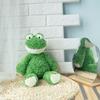 36Cm Furry Green Frog Doll Stuffed Animal Cute Smiling Frog Plush Toy Sleeping Plushies Holiday Brithday Appease Gifts For Girl