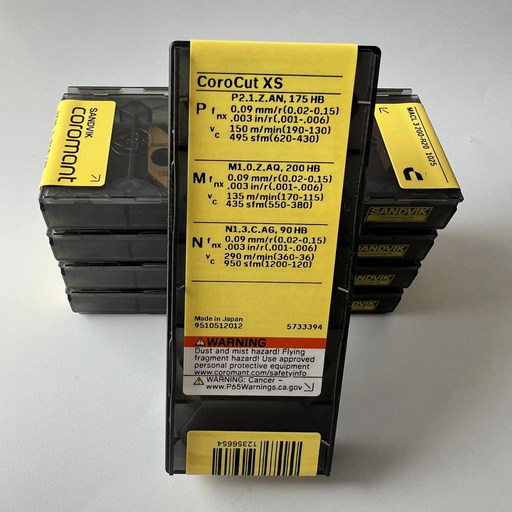 SANDVIK / MACL3200-R20 1025 / Industrial indexable Carbide Inserts 10 Pcs