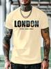 Casual "London" Graphic T-shirt - Short Sleeve