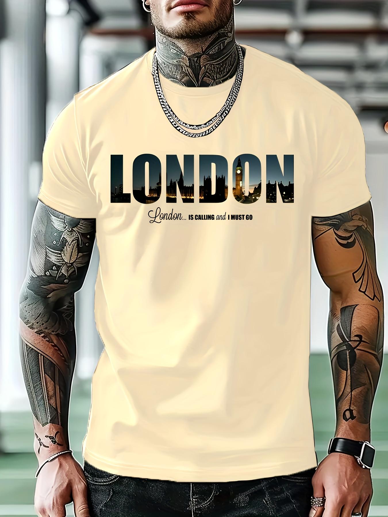 Casual London Graphic T-shirt - Short Sleeve L