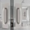 Stainless Steel Fireproof Door Pull Handle with Push-Pull Plate Indicator