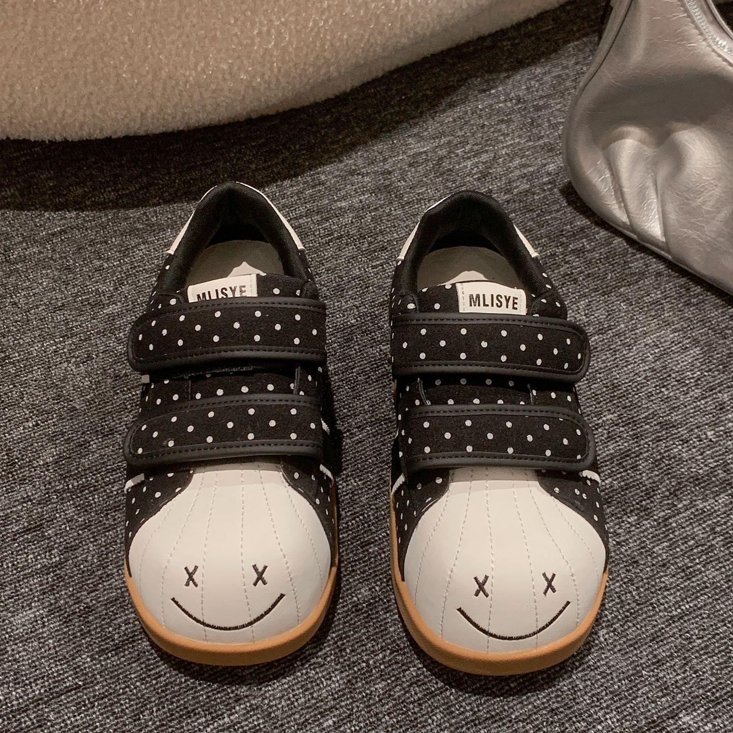 Retro Dexun shoes 22 years old new student thick baseplate shoes sneakers 35