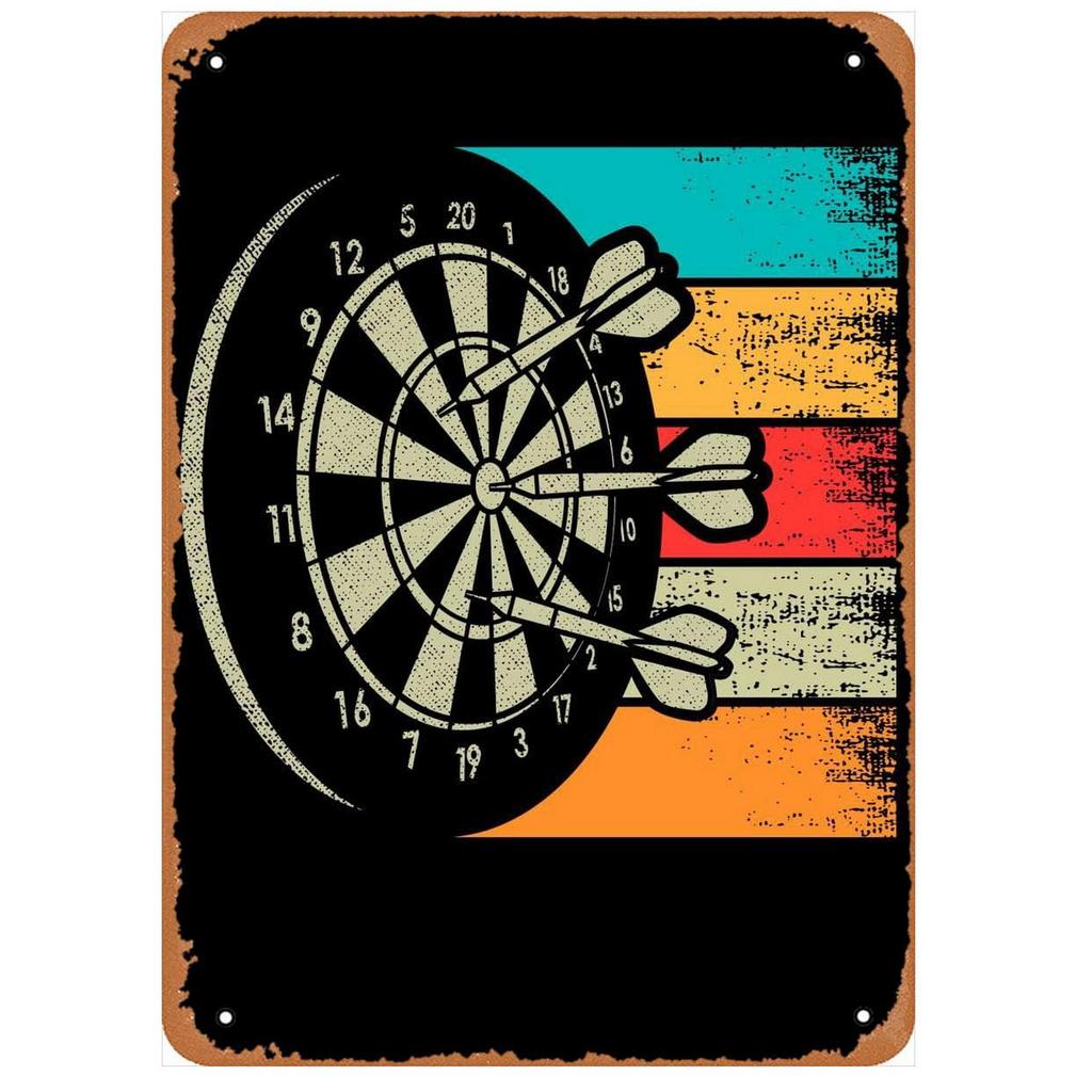 DORA Tin Sign Darts Metal Tin Signs Keep Calm  Wall Posters Plaque Vintage Iron Painting Decoration for Man Cave Cafe Game Room Club Bar
