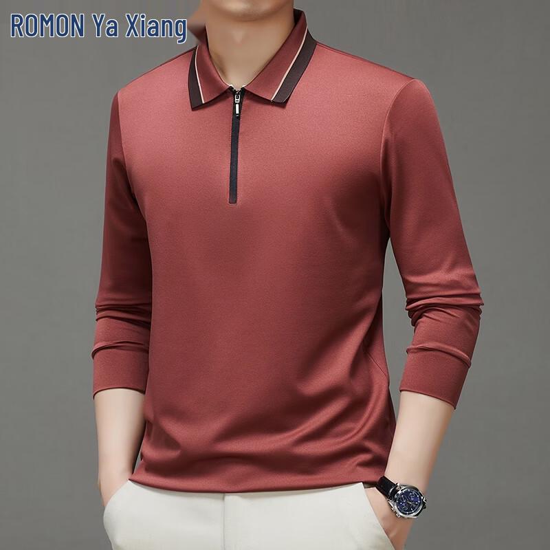 ROMON Men s Merino Wool Blend Zipper T-shirt 130