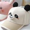 Adjustable Children Baseball Hat Breathable Cartoon Animal Cap Dog Baby Sunscreen Hat  Summer