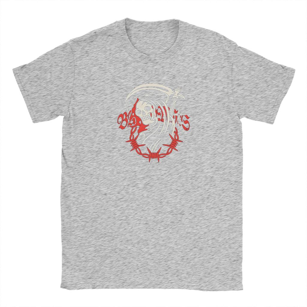 Vintage T-Shirt Beach B-Bad O-Omen Band Fashion T-Shirts 100% Cotton Tshirt for Man Y2K Casual Custom Short Sleeve Top Tees
