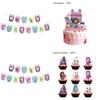 Casa de Muñecas de Gabby Suministros de Fiesta de Cumpleaños para Niños Set de Decoración Con Globos Duraderos y Banderines Coloridos