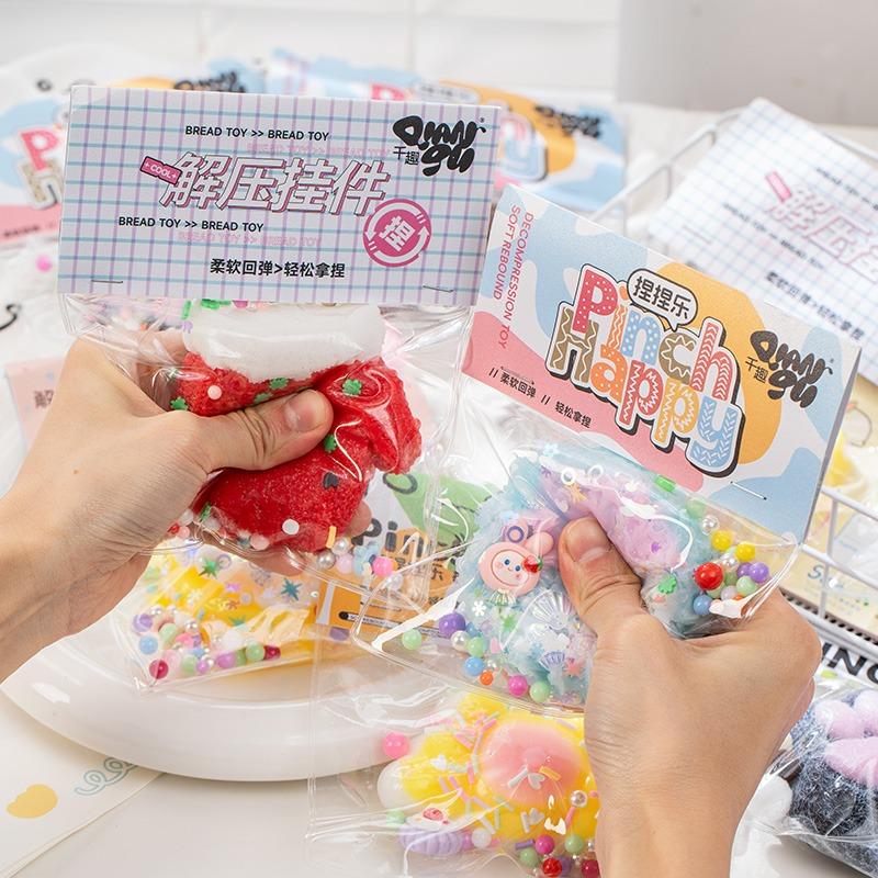 Taba Squishy Donut Cake Stress Relief Toy Simulated Food Fidget Toys Kids Adults Sensory Anxiety Relax Squeeze Pinch Party Gift