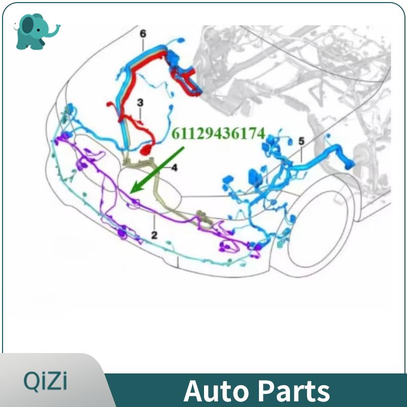 61129436174 61129438230 High-Performance Auto Spare Parts Front Bumper Wiring Harness Loom For BMW 3 Series G20 -