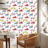 Wallpaper Colorful cars in Scandinavian style 50x1000