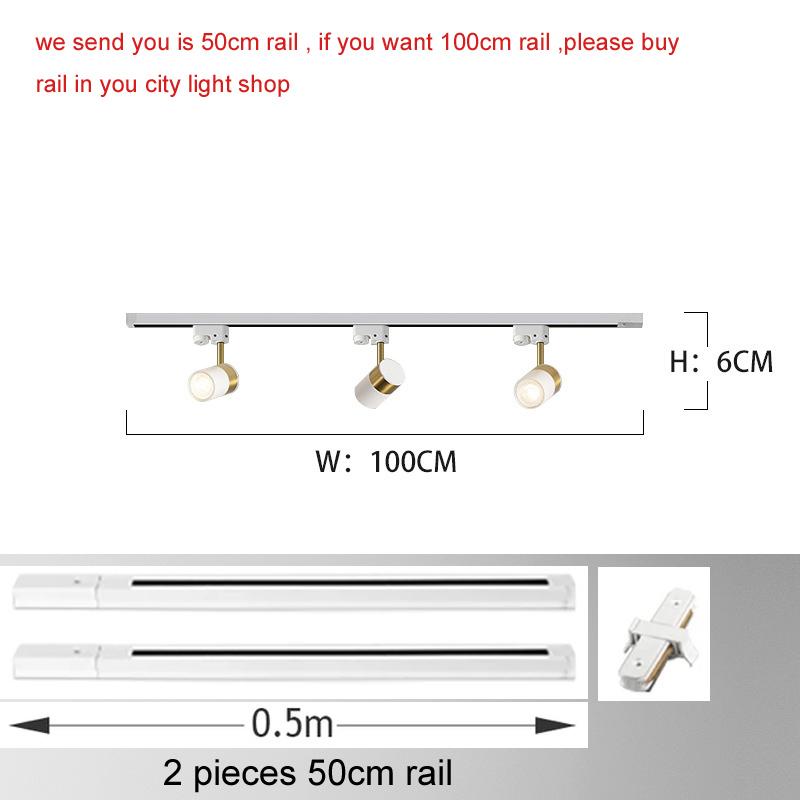 Adjustable LED Spotlight for Clothing Store Wall Background Track Light Surface Mounted Ceiling Spotlight Fixture House Decorate
