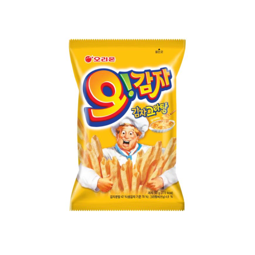 Orion Oh! Smak Gratin ziemniaczany (50g / 95g), Smak cebulowy (95g), Smak sosu BBQ do maczania (136g), Smak sosu słodko-pikantnego do maczania (136g)  (16 opcji)