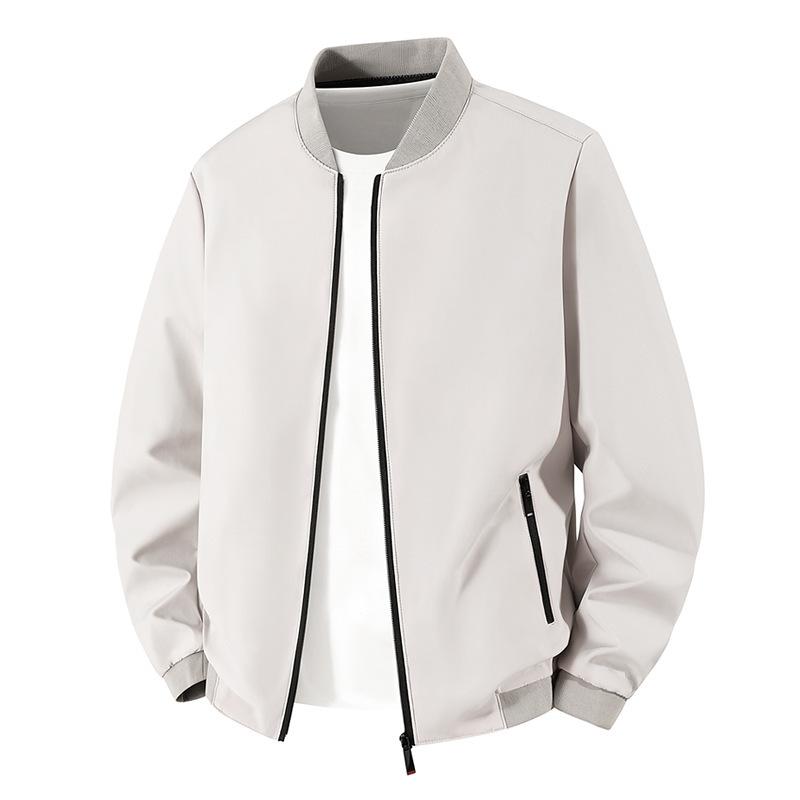 Men Baseball Jacket Lightweight Casual Coat Spring Autumn Thin Loose Outerwear Fashion Male Tops