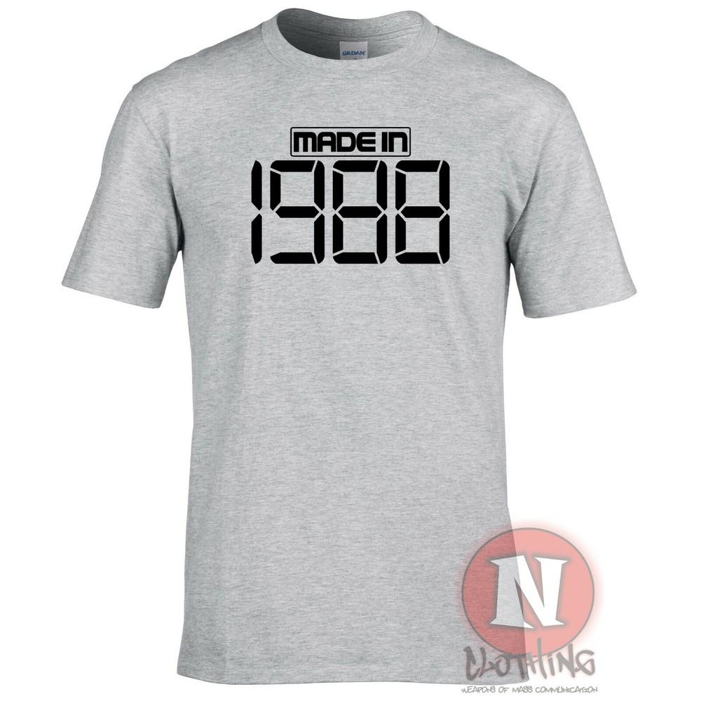 Made In 1988 TShirt Birthday Party Celebration Fancy Dress Teeshirt S