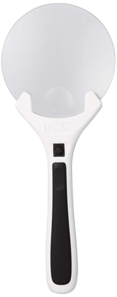 KENKO PKC-013 Twin Focus Magnifying Glass with LED Light, 90mm Diameter