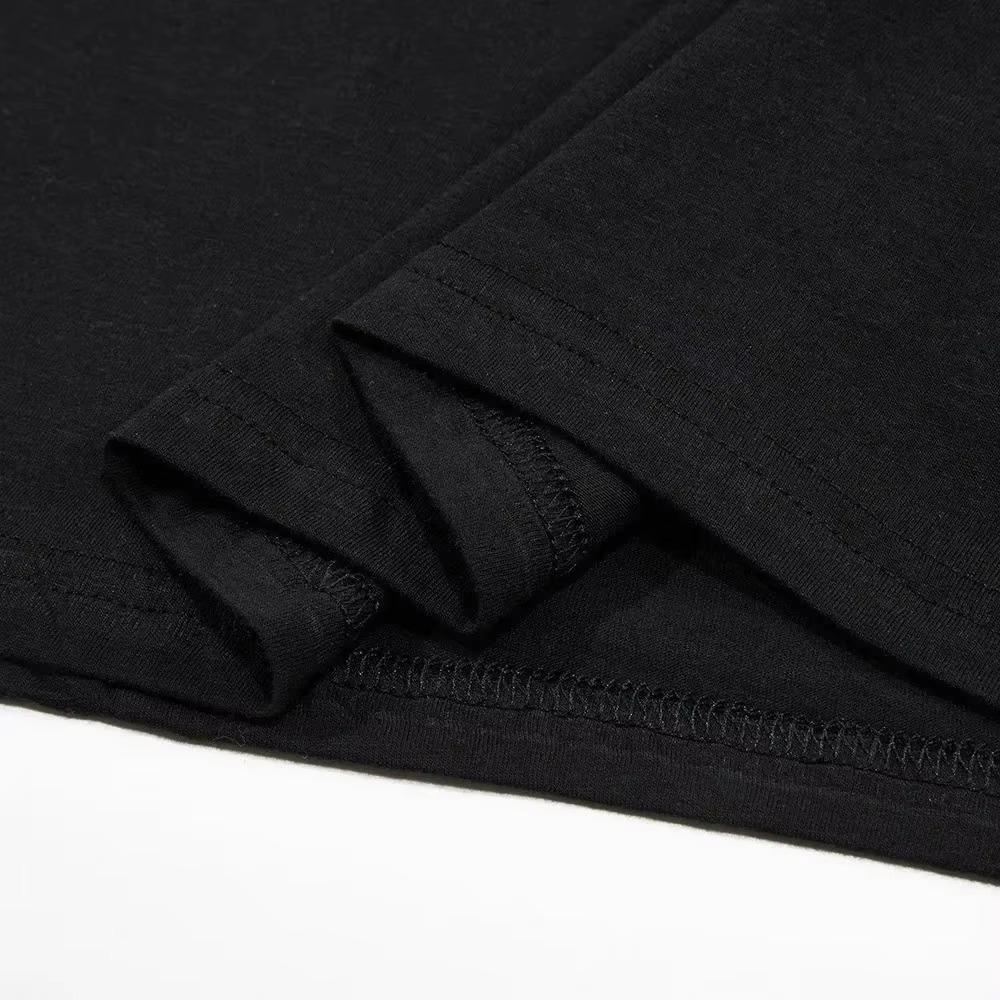 100% Baumwolle Oversize T-Shirt für Herren Freizeit-T-Shirts Rundhalsausschnitt Mäuse Muki- Muki Gym T-Shirt Kurzarm Kleidung Bedrucktes Oberteil