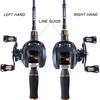 BaitCasting Rods + Reels Combos Casting Fishing Rod Reel Combos with 4 Section Baitcaster Rod