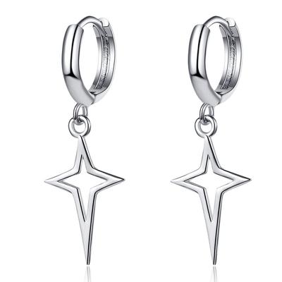 Earrings for Women and Dangling Star Set for Both Stainless Steel Fashion Accessories Men, Hoop, Earrings, Stylish, Star, Earrings, Stylish,
