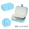 Portable Jewelry Box Jewelry Organizer Display Travel Jewelry Case Boxes Button Leather Storage Zipper Jewelers