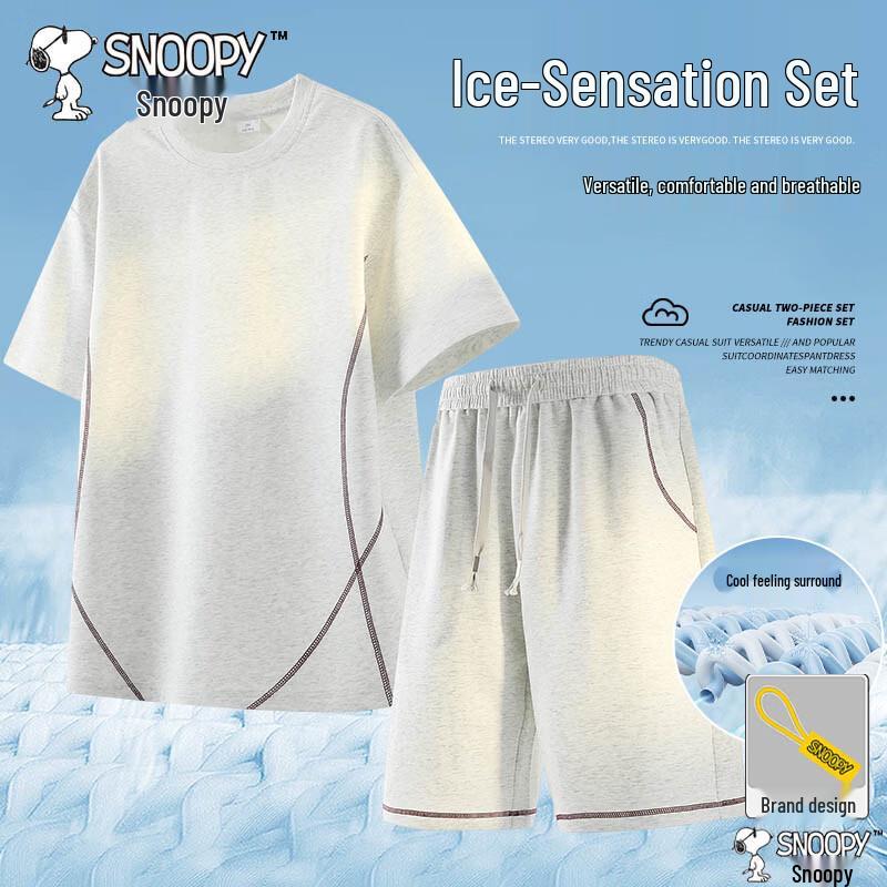 SNOOPY Men s Summer Casual Two-Piece Set XL