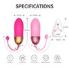 10 Speed G-spot Vibrator Jump Egg Vibrator With Remote Control