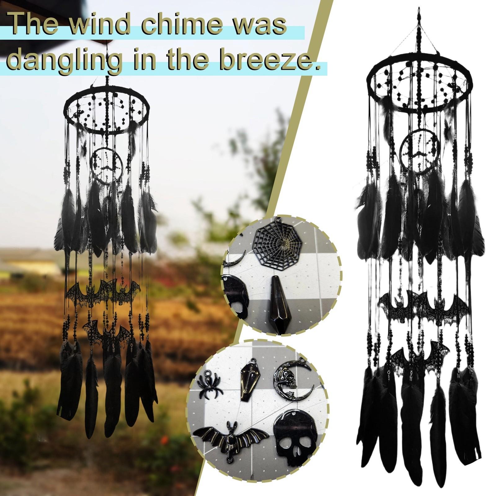 

Готический черный амулет ловец снов One Size