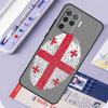 Georgia Flag For Oppo A17 A18 A94 A74 A54 A15 A38 A58 A78 A98 A40 A60 A80 A16 A76 A96 A57 A77 A5 Pro Case