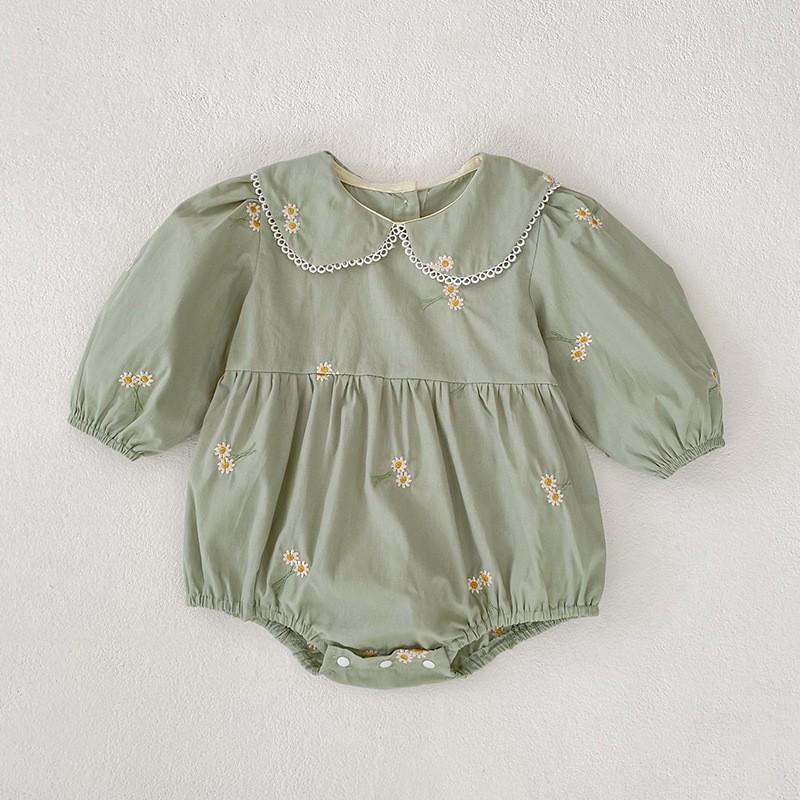 Baby Girls Long Sleeve Embroidery Dress Princess Style A-Line Toddler 4 Years Old