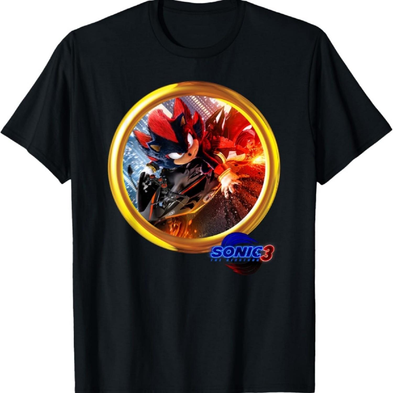 Соник Хеджхог 3 - Футболка с мотоциклом Шэдоу XXXXXL разноцветный
