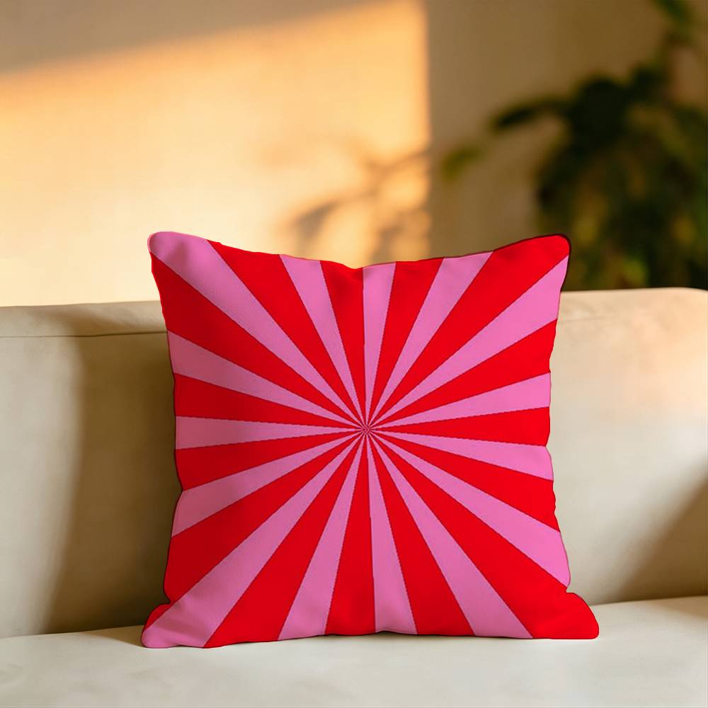 Minimalist Color Art Pillow Case Square DoubleSided Sofa Cushion Cover Bedroom Bedside Pillow