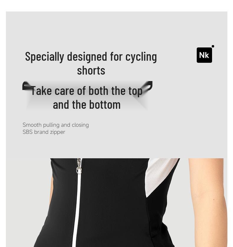NUCKILY Damen Kurzarm Radtrikot und Shorts Set - Rennrad & Mountainbike Kleidung