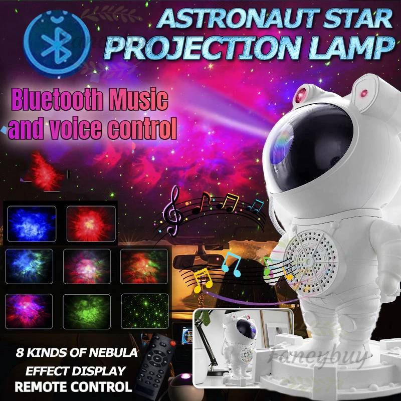 Space Themed Starry Sky Projection Lamp With Remote Control For Bedroom Decor And Night Lighting
