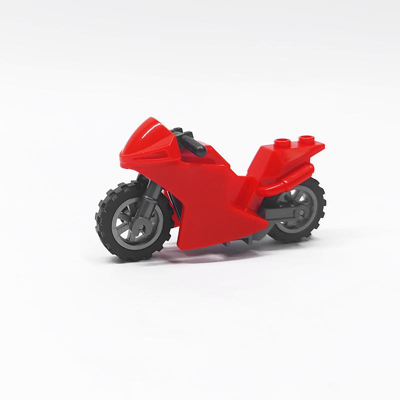 Mannequin building block two-wheeled motorcycle off-road vehicle racing Harley sheep toy