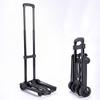 2 Rounds Folding Hand Truck Black Small Lightweight Cart Portable Telescopic Dolly Backpack Luggage Travel Moving Shopping Cart