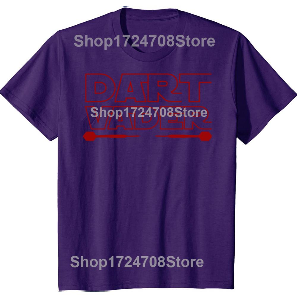 Funny Dart Vader 180 Darts Player Graphic T-shirts Men Women's Fashion Casual Tshirt 100% Cotton Loose Oversized T Shirt