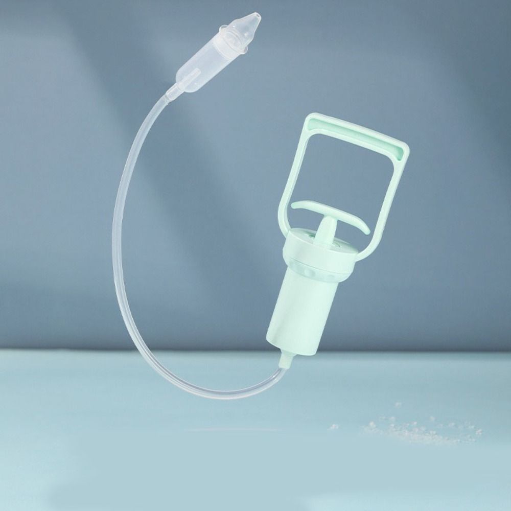 Silicone Head Newborn Nose Cleaner Pull Type Snot Vacuum Suction Children Nasal Aspirator Cleanable Safe Nasal Wash