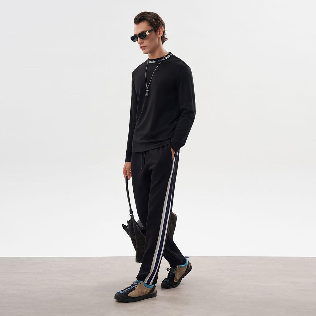 Men's Classic Contrasting Stripe Casual Sports Pants