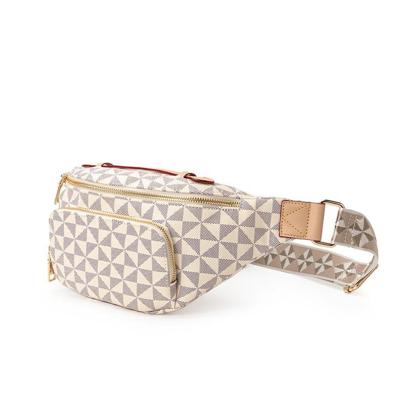 Light Luxury High-end Fashion Fanny Pack Women's Print Retro New Casual Versatile Single Shoulder Dumpling Bag