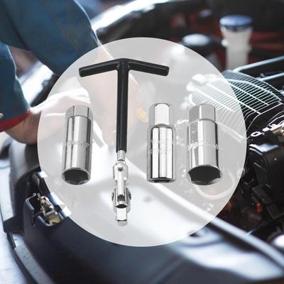 Zündkerzenstecker-Satz, universeller Installations- und Entfernungswerkzeugschlüssel, T-Griff für Auto