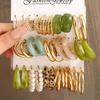 Chic and Elegant Cross-Border Earring Set for Women: Versatile Vacation Style