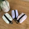 Portable Nylon Cloth Coin Purse Solid Color Cosmetic Bag Practical Zipper Small Item Bag  Women