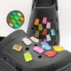10/20PCS Glow In The Dark Cute Bear Charms-Luminous Designer DIY Sneaker Decorations for Shoes and Footwear Accessories Luminous
