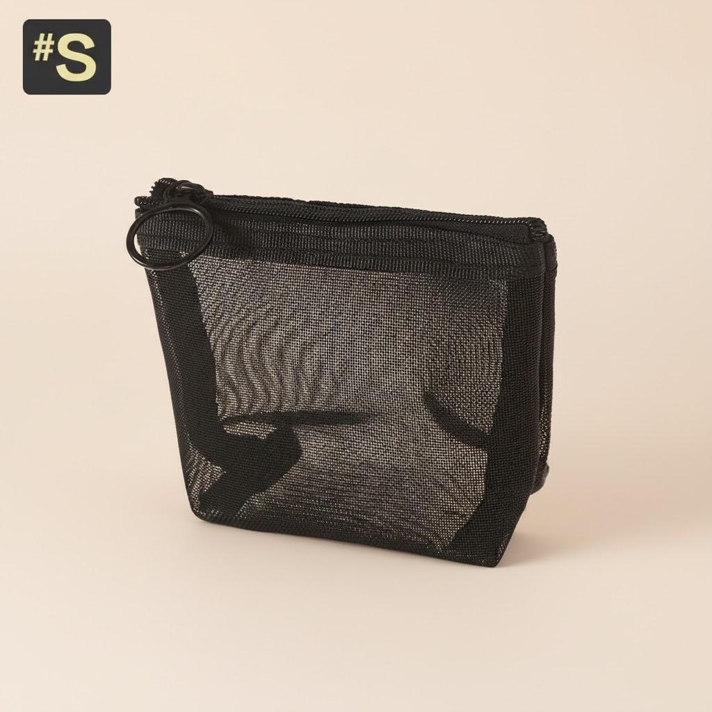 

Women Men Cosmetic Bag Black Transparent Travel Makeup Organizer Case Pouch Small Large Toiletry Bag