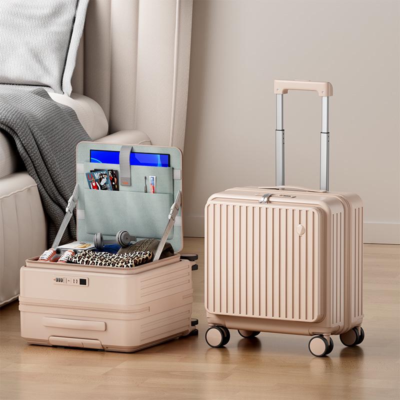 2025 New Style Spinner Suitcase: Lightweight 18" Carry-on with Combination Lock
