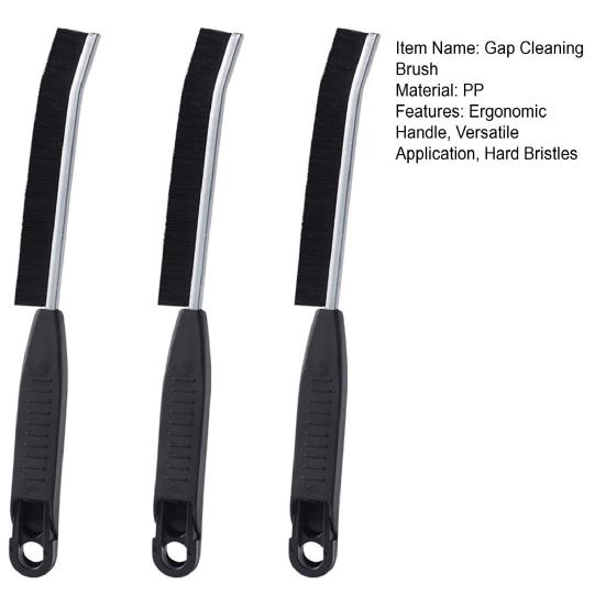 1/3Pcs Gap Cleaning Brush Hard Bristles Non-Slip Handle Hanging Hole Design Gap Scrubber for Narrow Gaps Corners Edges