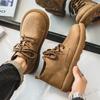 Men's Casual Shoes Comfortable Retro Men's Leather Casual Shoes Men's Fashion Retro Flat Boots for Men Shoes