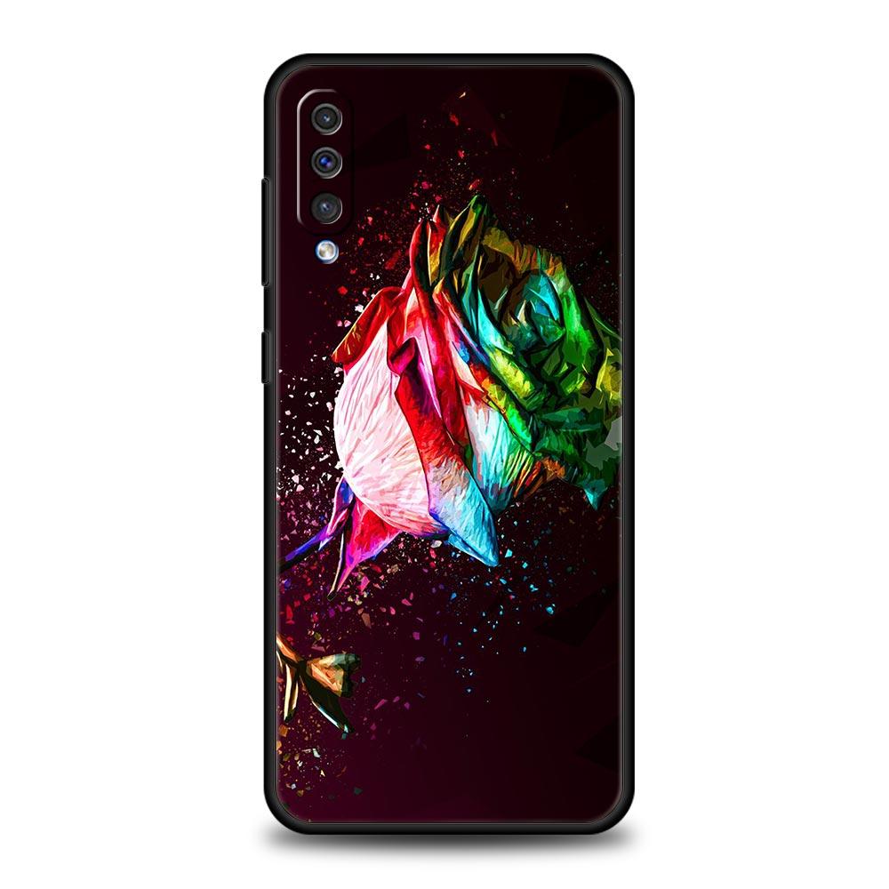 Beautiful Rose Flower Phone Case for Samsung Galaxy A52 5G A12 A70 A50 A40 A20s A30 A10s A20e A10 A22 A72 A32 A02 A42 A04S Cover