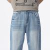 Spring, Summer and Autumn New High-end European and American Lyocell Tencel Loose Straight Jeans Men's Trendy MEN