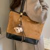 Retro Underarm Commuter Bag 2025 New Suede Diamond Tote Bag Simple and Fashionable Versatile Shoulder Bag